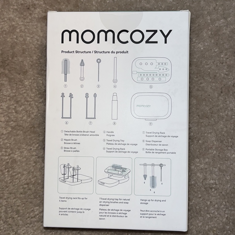 Momcozy 7-in-1 Travel brush Set - Blue - Picture 3 of 3